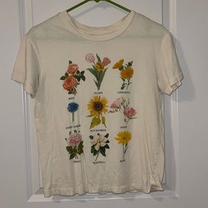 White Flower Tee